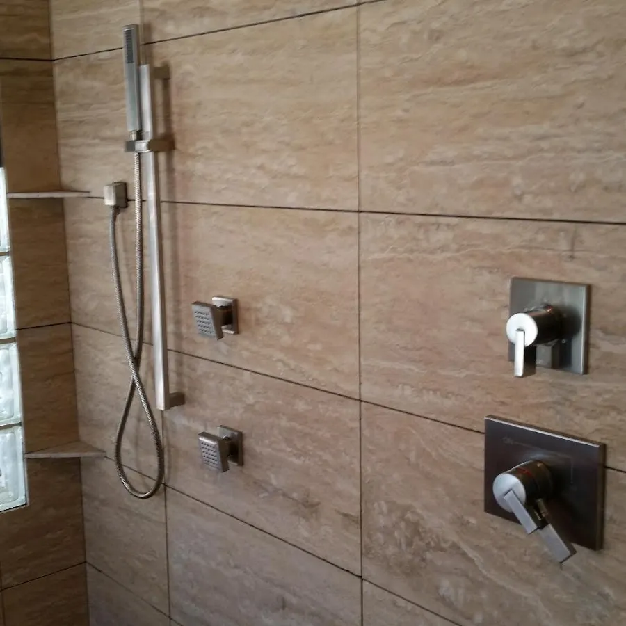 Shower fixture installation for Water Heater Replacement in Leander